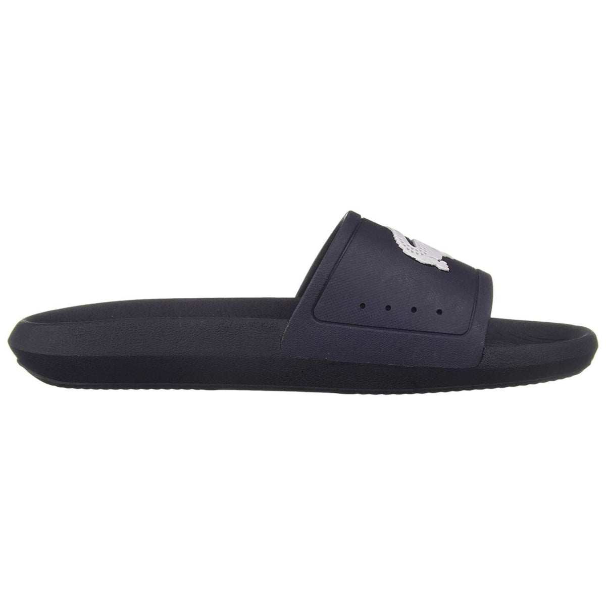 Lacoste Croco Slide 119 Navy White Mens Beach Summer Flip Top Brand Shoes