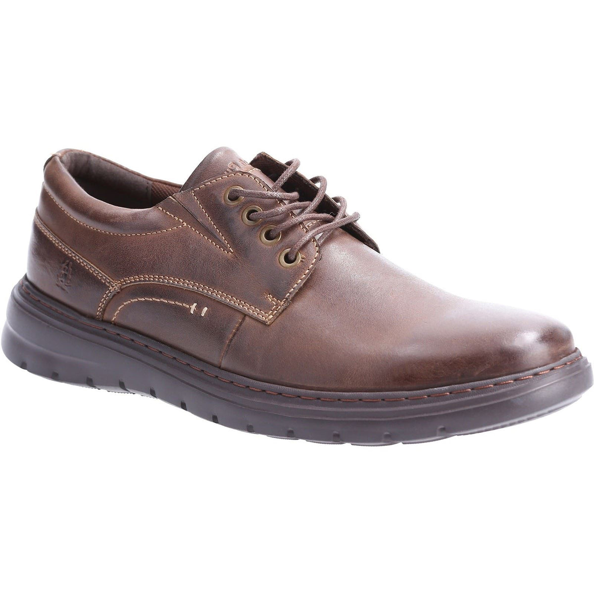 Hush Puppies TRITON LACE UP Brown Leather Male Lace Mens Shoes – Top ...