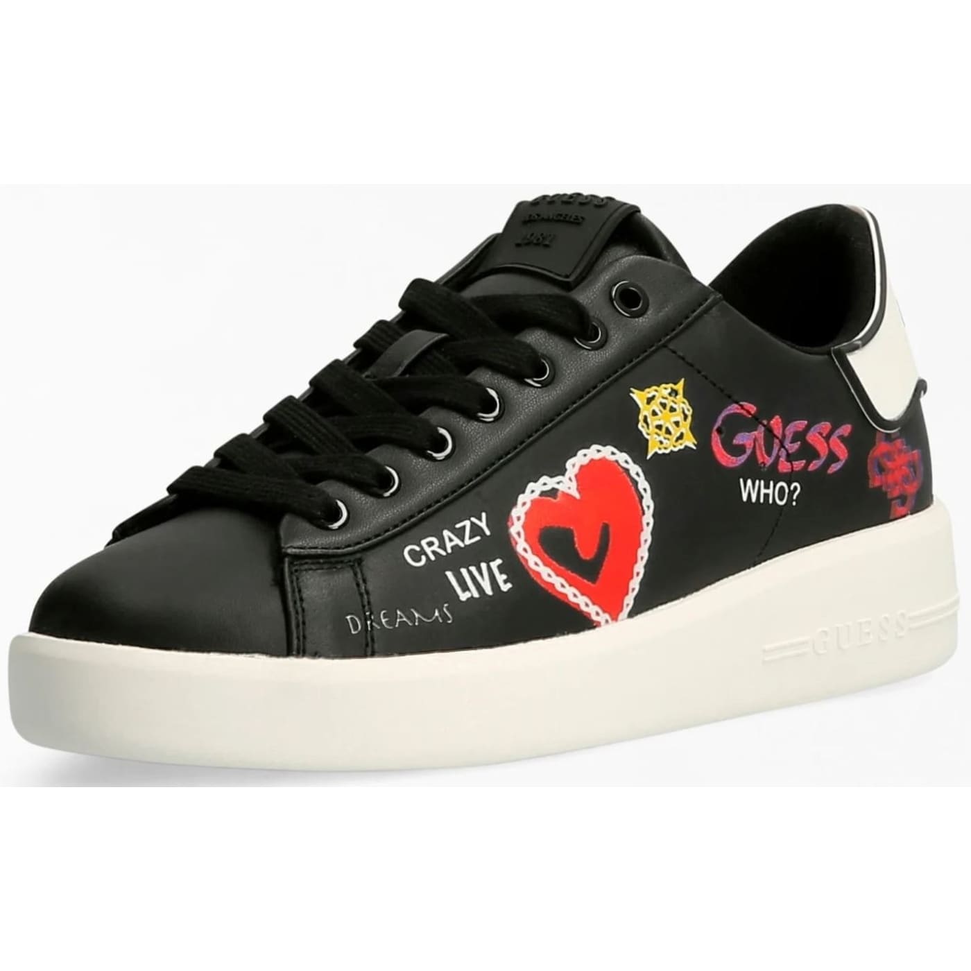 Guess Logo Womens Leather Trainers – Top Shoes
