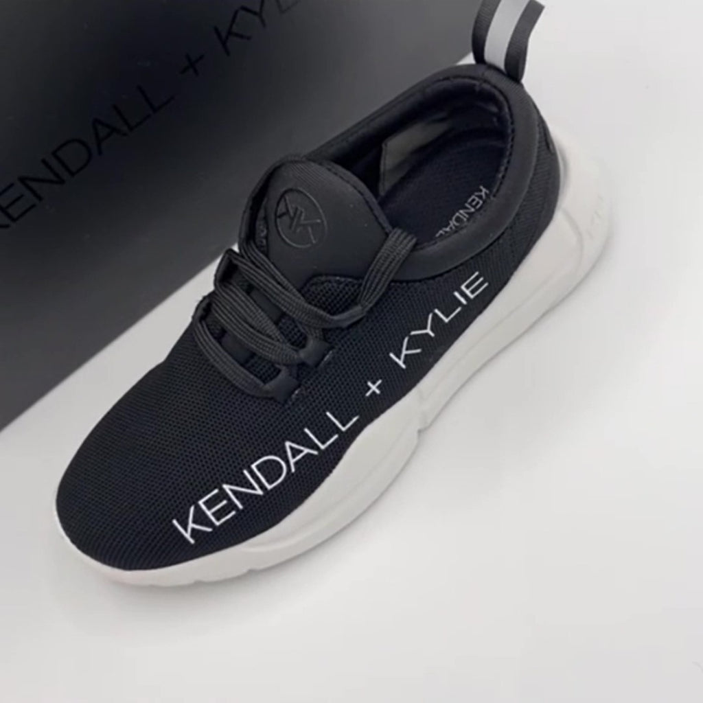 KENDALL KYLIE Equator Black White Mesh Trainers – Top Shoes
